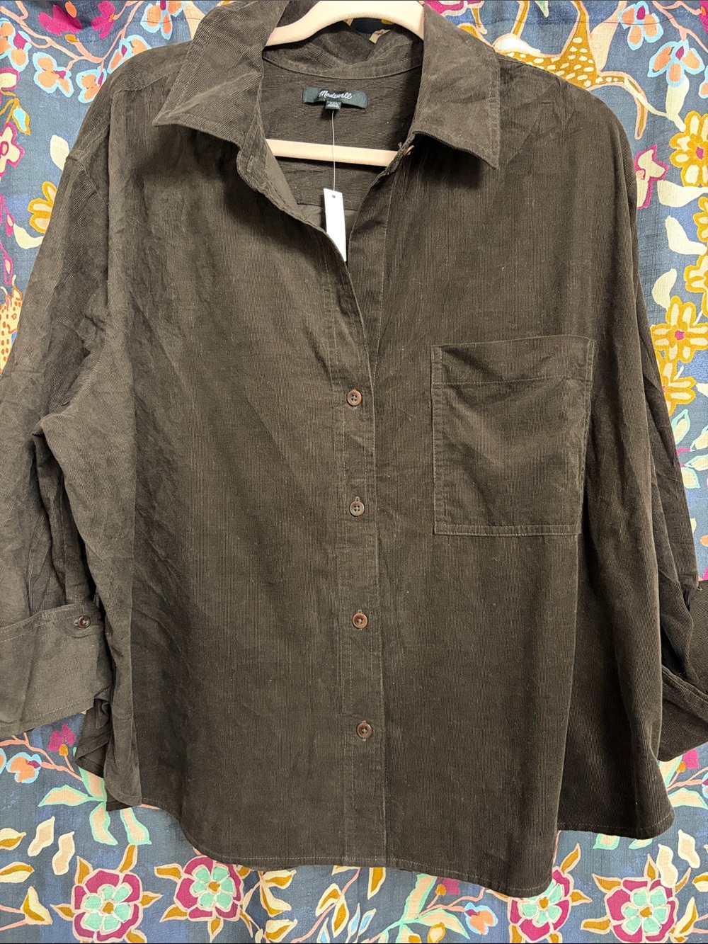 Madewell Chocolate Brown Button-Down